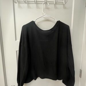 Stitch Fix Black Long Sleeve Top Open Back